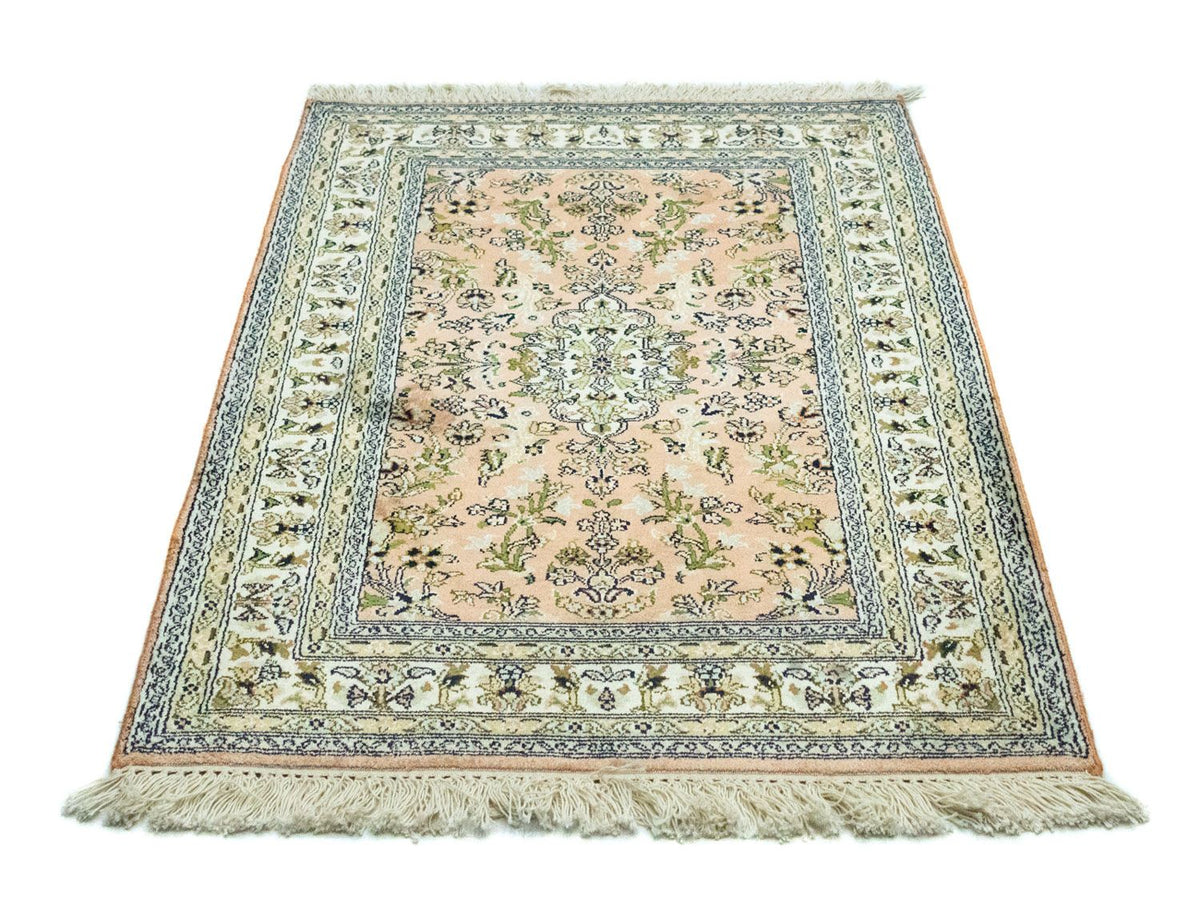 Silk Rug - Kashmir Silk - 93 x 64 cm - salmon