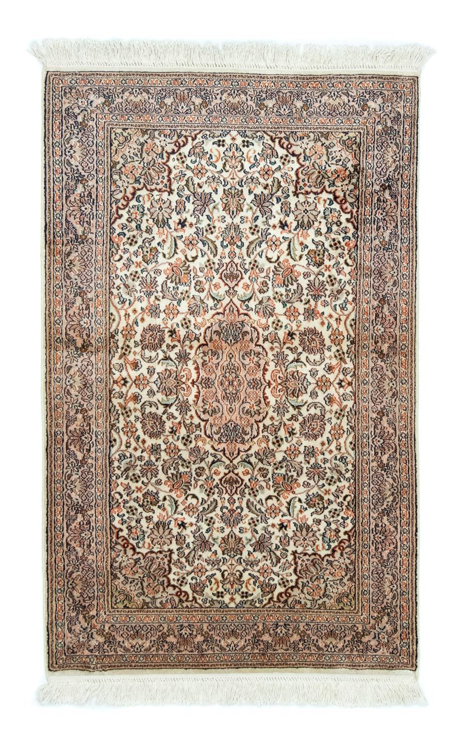 Silk Rug - Kashmir Silk - 124 x 78 cm - beige
