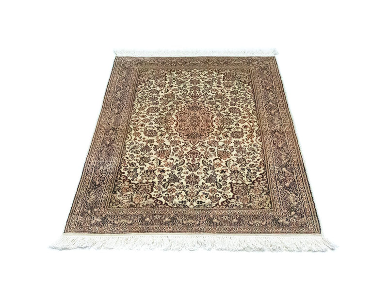 Silk Rug - Kashmir Silk - 124 x 78 cm - beige