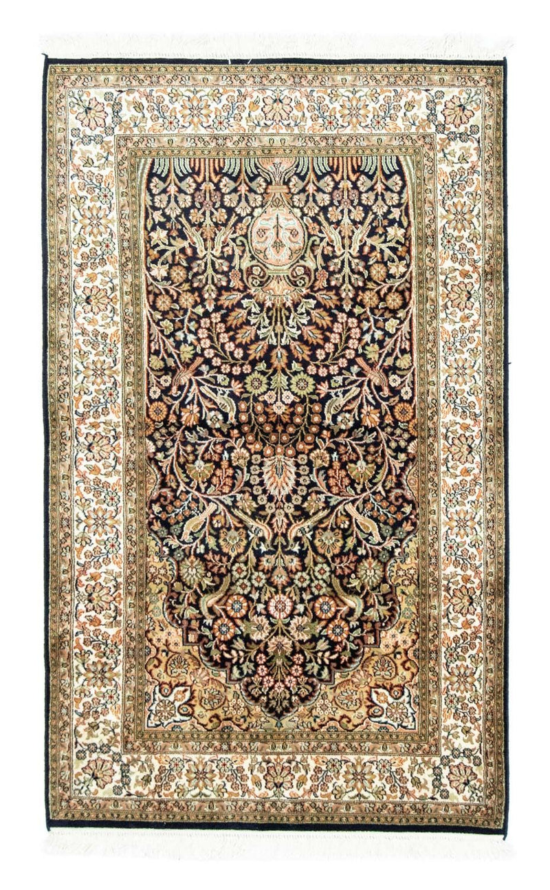 Silk Rug - Kashmir Silk - 156 x 95 cm - blue