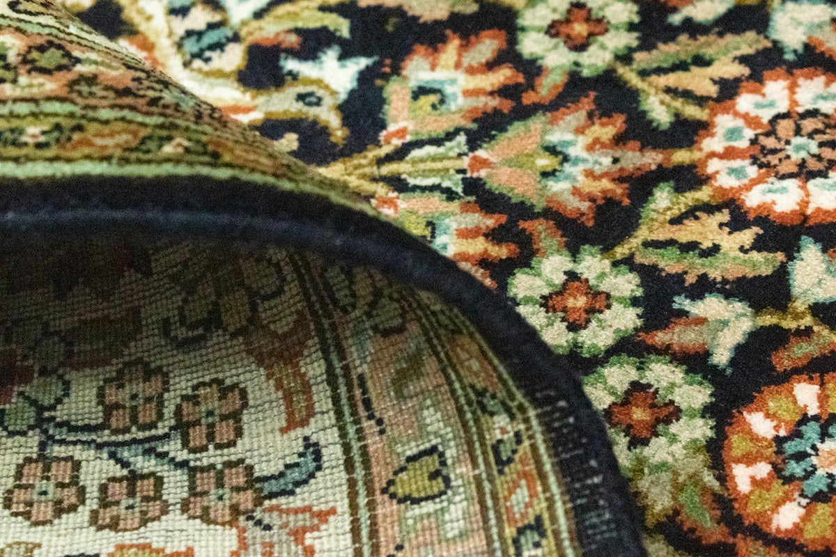 Silk Rug - Kashmir Silk - 156 x 95 cm - blue