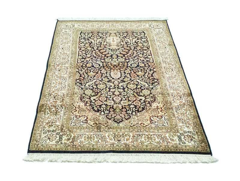 Silk Rug - Kashmir Silk - 156 x 95 cm - blue