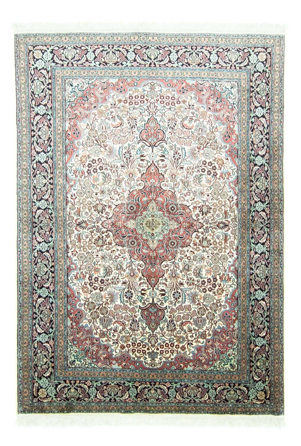 Silk Rug - Kashmir Silk - 218 x 153 cm - beige