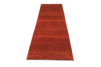 Runner Gabbeh Rug - Loribaft Perser - 266 x 70 cm - red