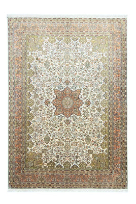 Silk Rug - Kashmir Silk - 308 x 217 cm - beige