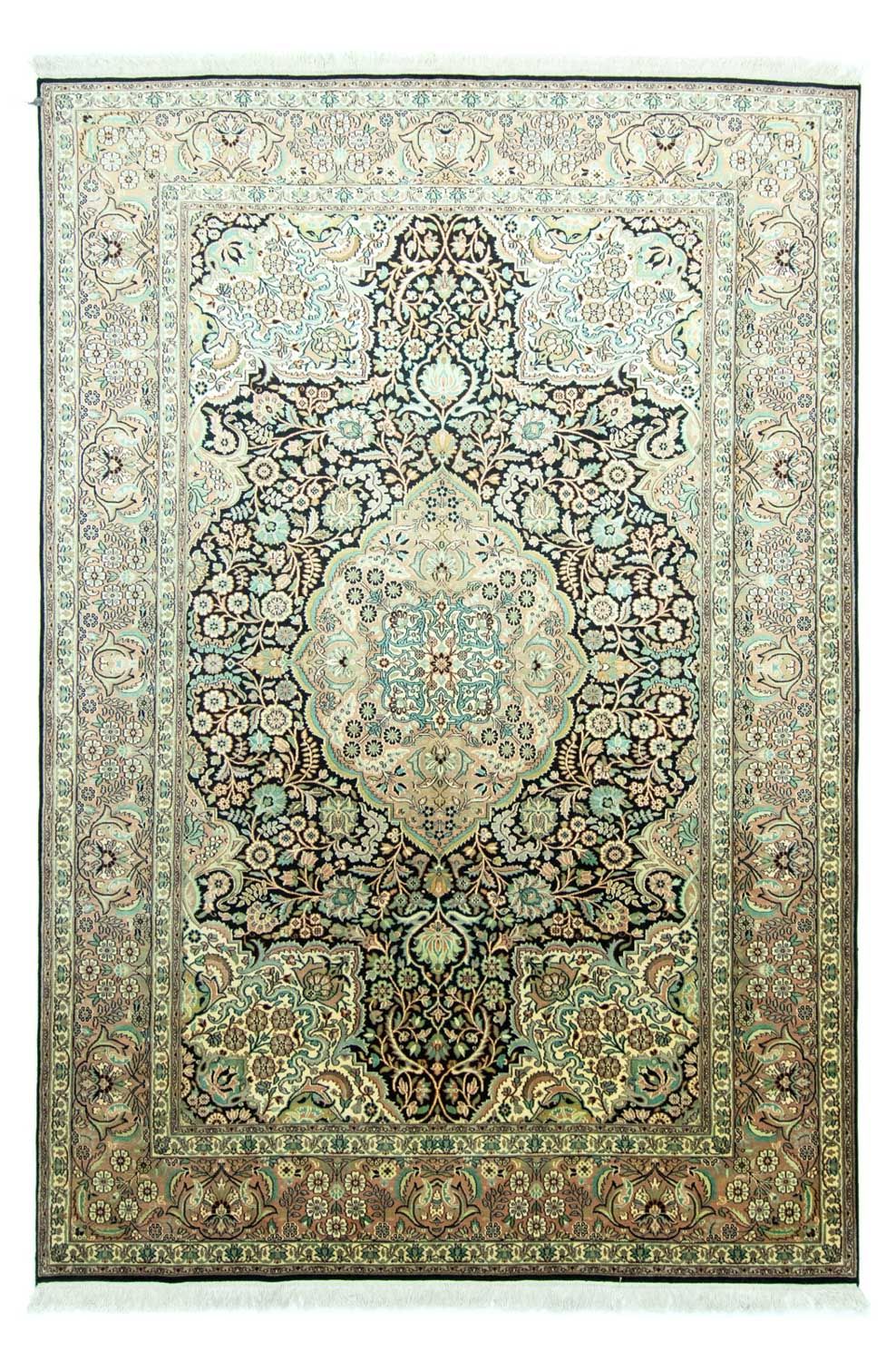 Silk Rug - Kashmir Silk - 311 x 213 cm - blue
