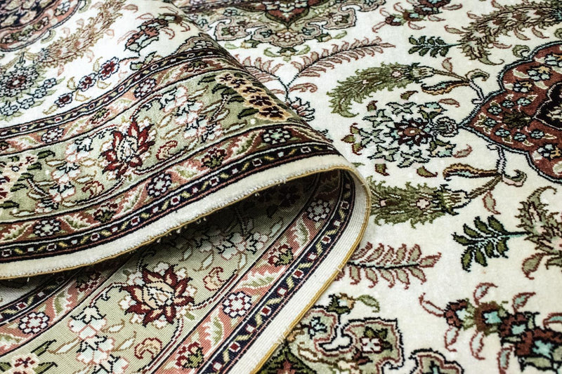 Runner Oriental Rug - Hereke - 305 x 76 cm - beige