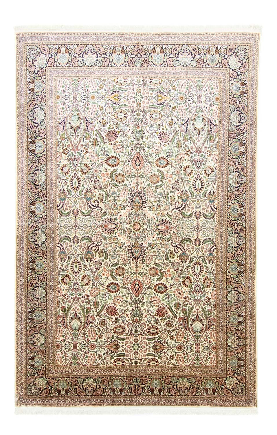 Silk Rug - Kashmir Silk - 316 x 211 cm - beige