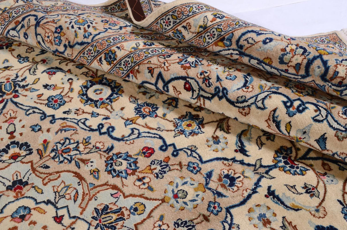 Perser Rug - Keshan - 379 x 241 cm - beige