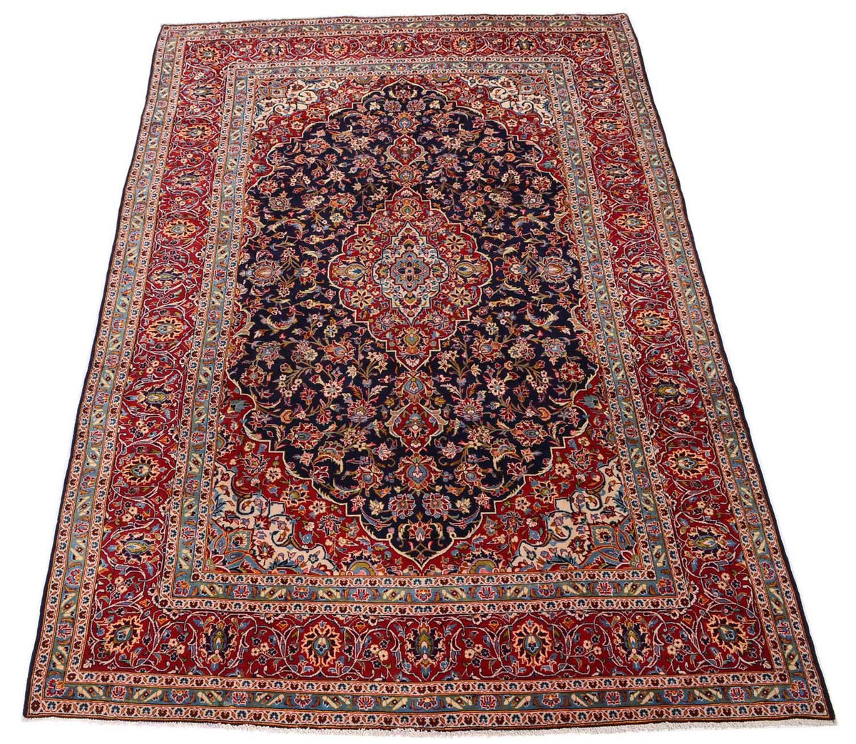 Perser Rug - Keshan - 368 x 246 cm - blue