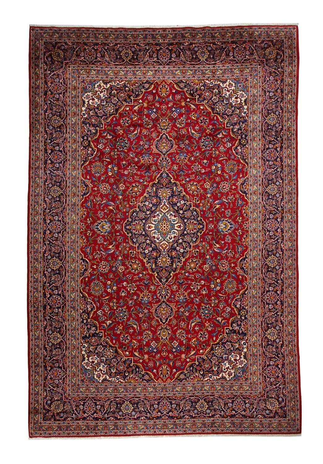 Perser Rug - Keshan - 378 x 253 cm - red