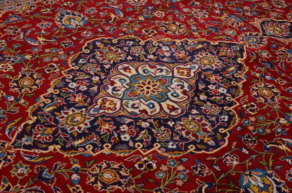 Perser Rug - Keshan - 378 x 253 cm - red