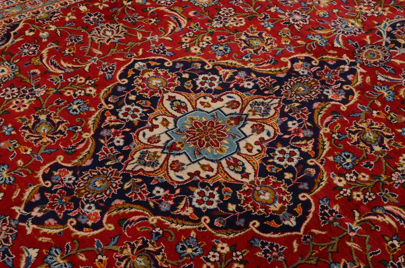 Perser Rug - Keshan - 380 x 254 cm - red