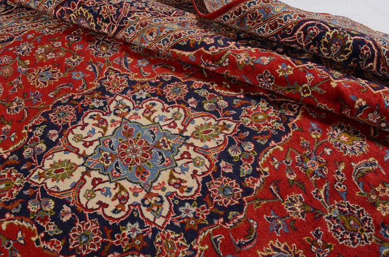 Perser Rug - Keshan - 349 x 239 cm - red