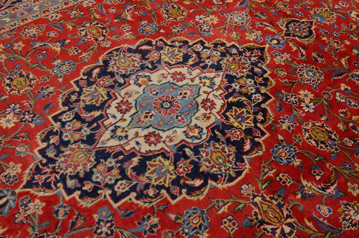 Perser Rug - Keshan - 350 x 242 cm - red
