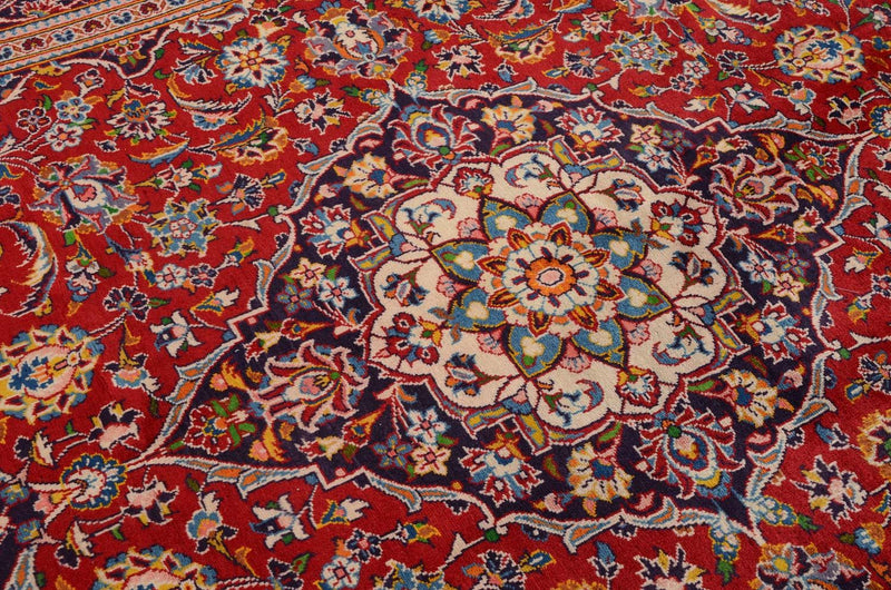 Perser Rug - Keshan - 290 x 195 cm - red