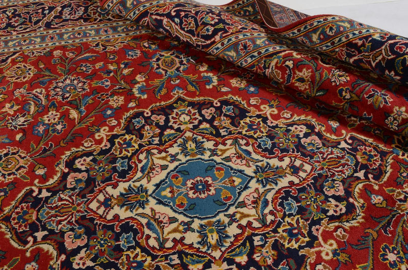 Perser Rug - Keshan - 359 x 252 cm - red
