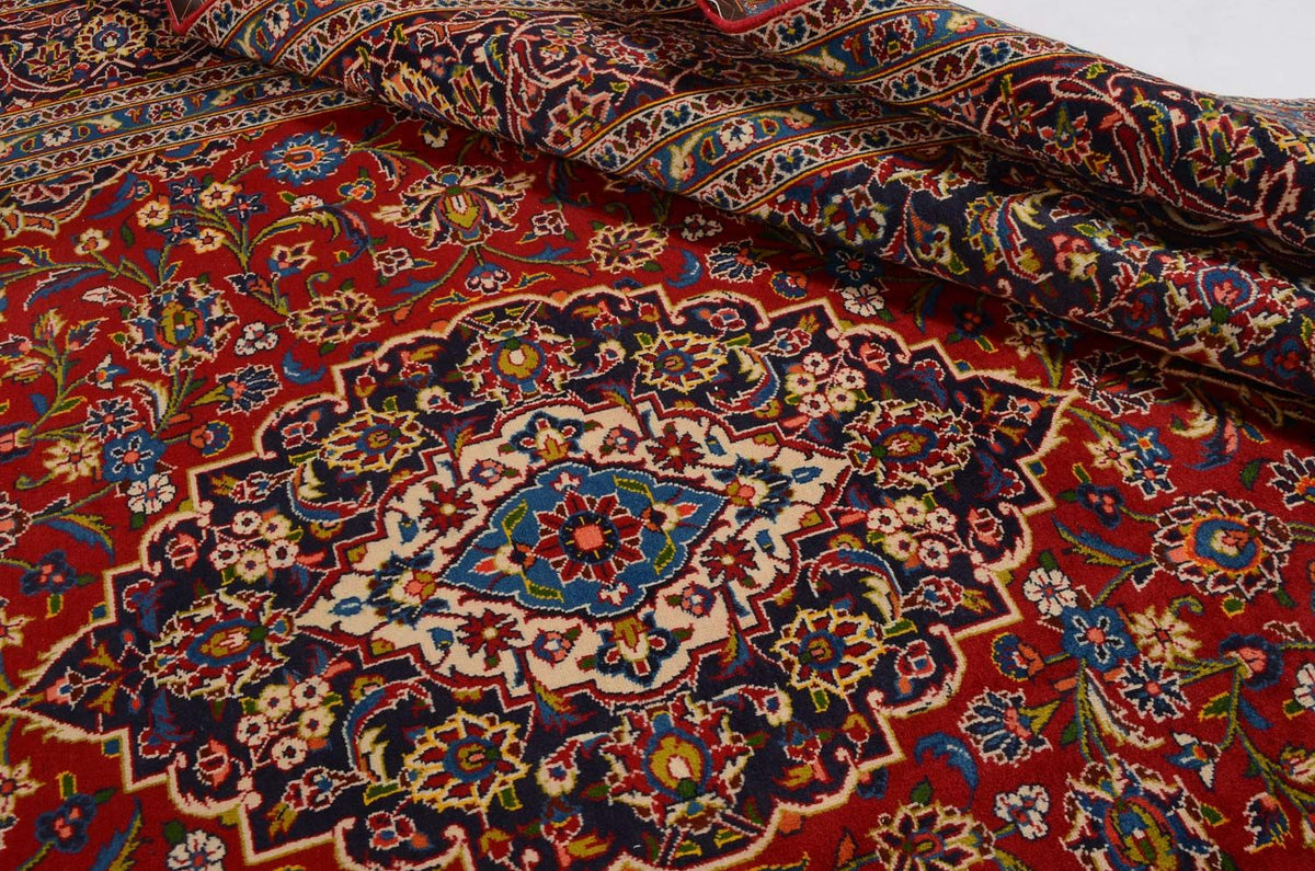 Perser Rug - Keshan - 368 x 247 cm - red