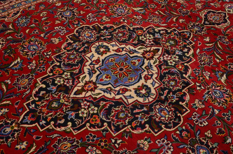 Perser Rug - Keshan - 370 x 255 cm - red