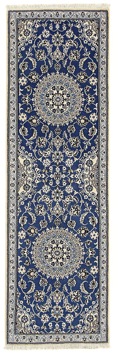 Runner Perser Rug - Nain - Royal - 200 x 60 cm - blue