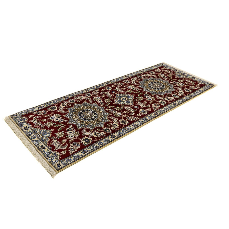Runner Perser Rug - Nain - Royal - 203 x 81 cm - dark red
