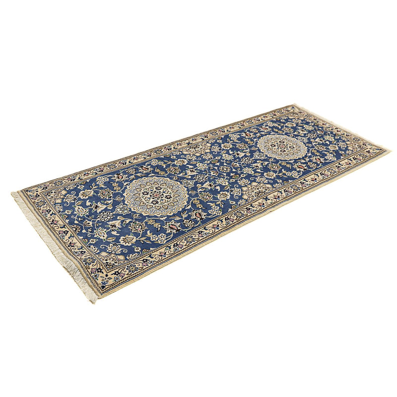 Runner Perser Rug - Nain - Royal - 198 x 83 cm - blue