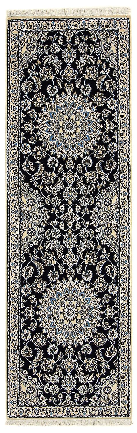 Runner Perser Rug - Nain - Royal - 196 x 61 cm - dark blue