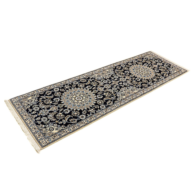 Runner Perser Rug - Nain - Royal - 196 x 61 cm - dark blue