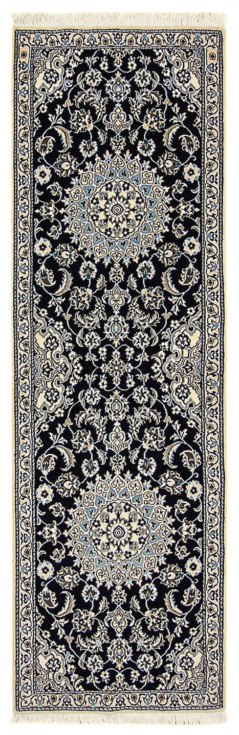Runner Perser Rug - Nain - Royal - 200 x 62 cm - dark blue