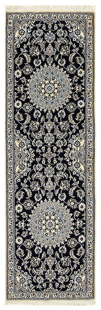 Runner Perser Rug - Nain - Royal - 200 x 62 cm - dark blue