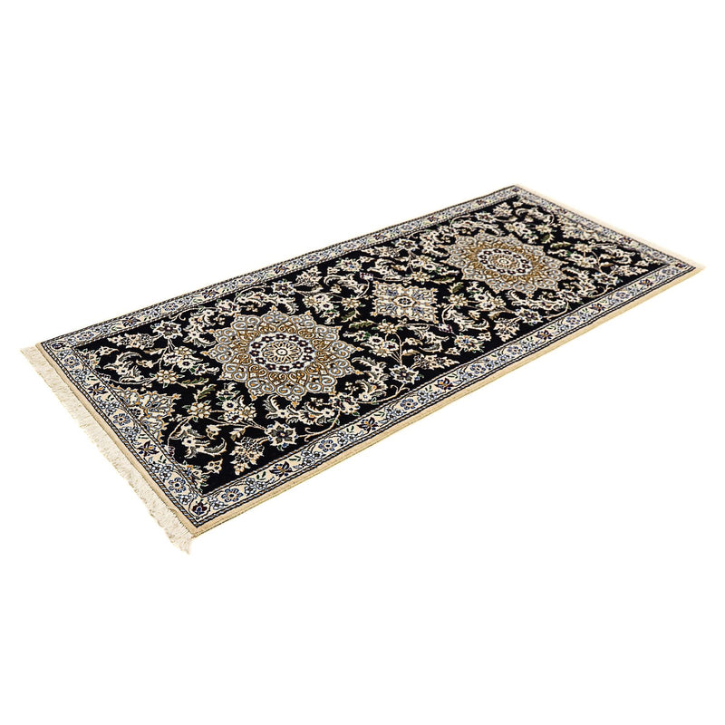 Runner Perser Rug - Nain - Royal - 195 x 84 cm - dark blue