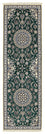 Runner Perser Rug - Nain - Royal - 200 x 60 cm - dark green