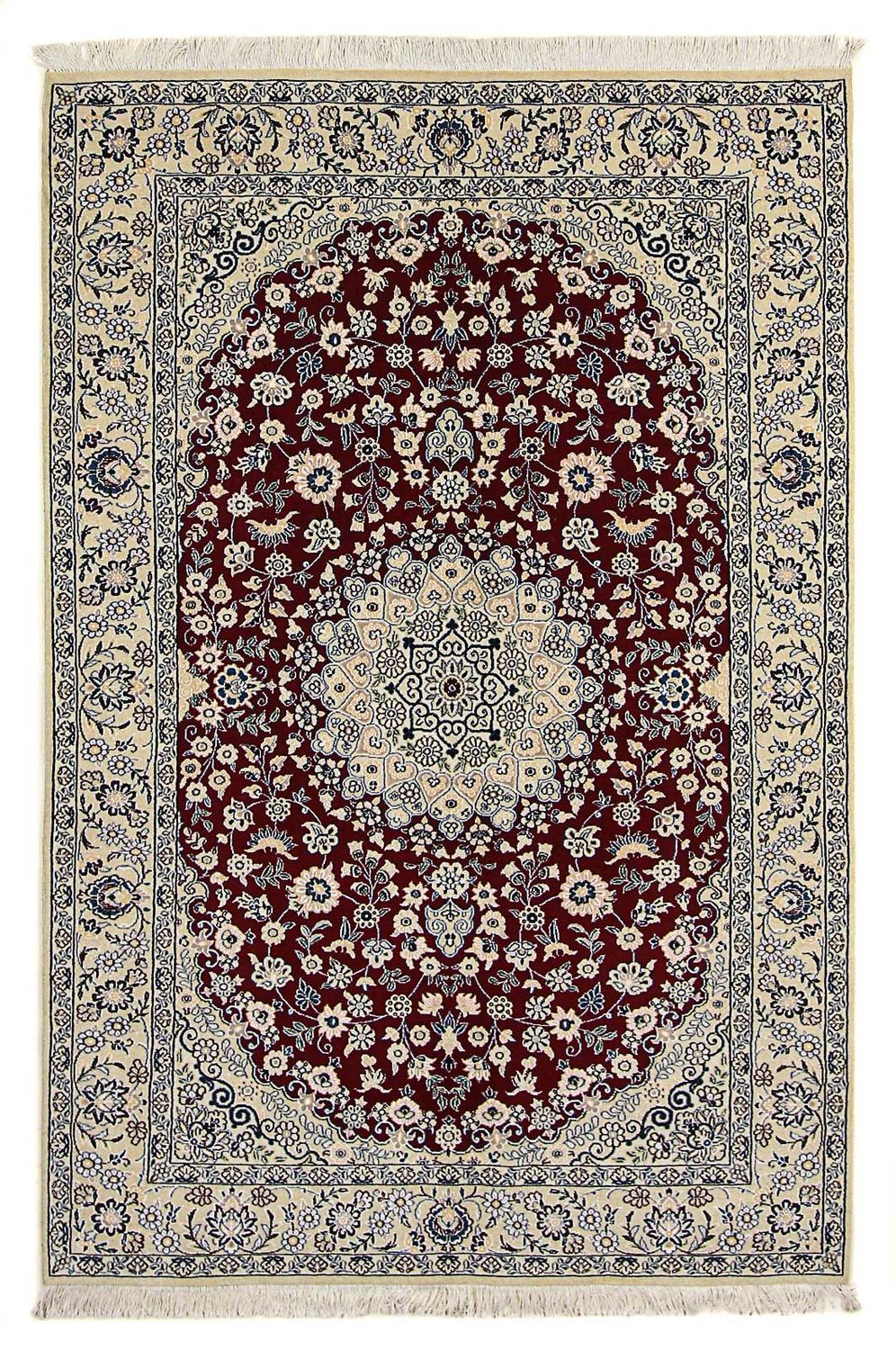 Perser Rug - Nain - Royal - 218 x 156 cm - dark red