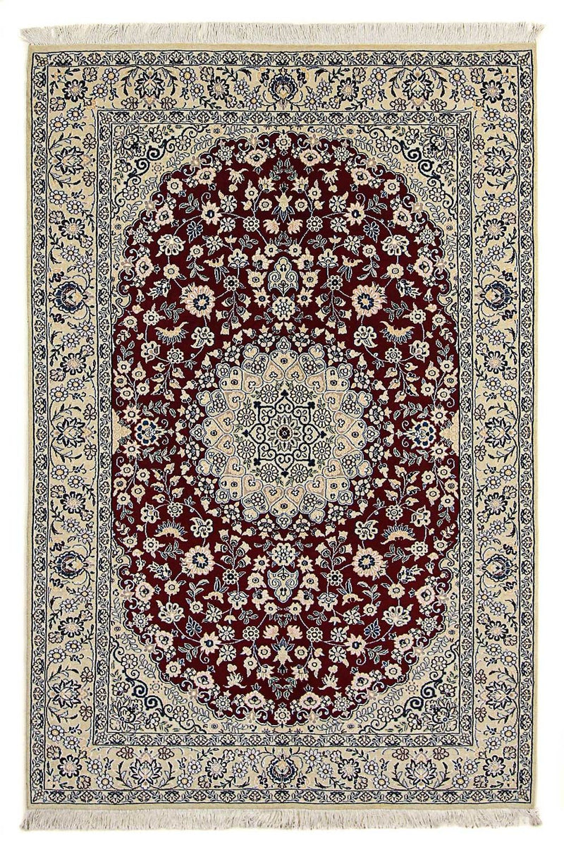 Perser Rug - Nain - Royal - 218 x 156 cm - dark red