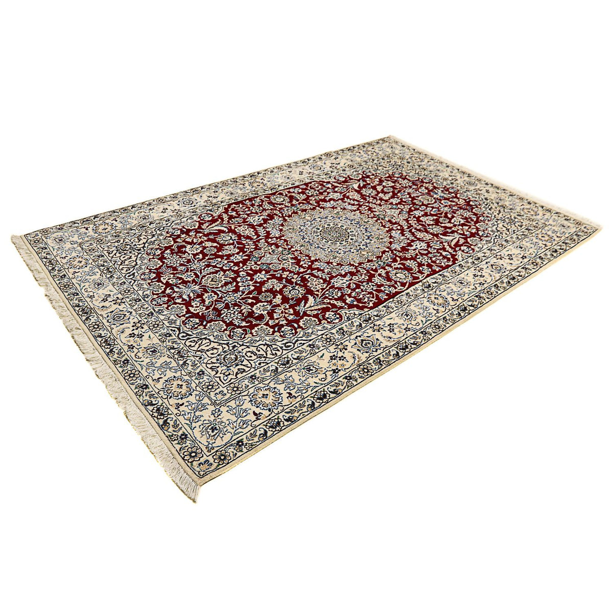 Perser Rug - Nain - Royal - 248 x 148 cm - dark red