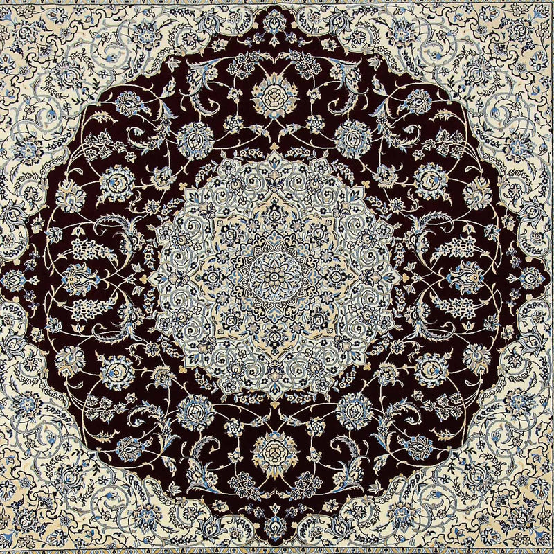 Perser Rug - Nain - Premium square  - 260 x 252 cm - dark blue