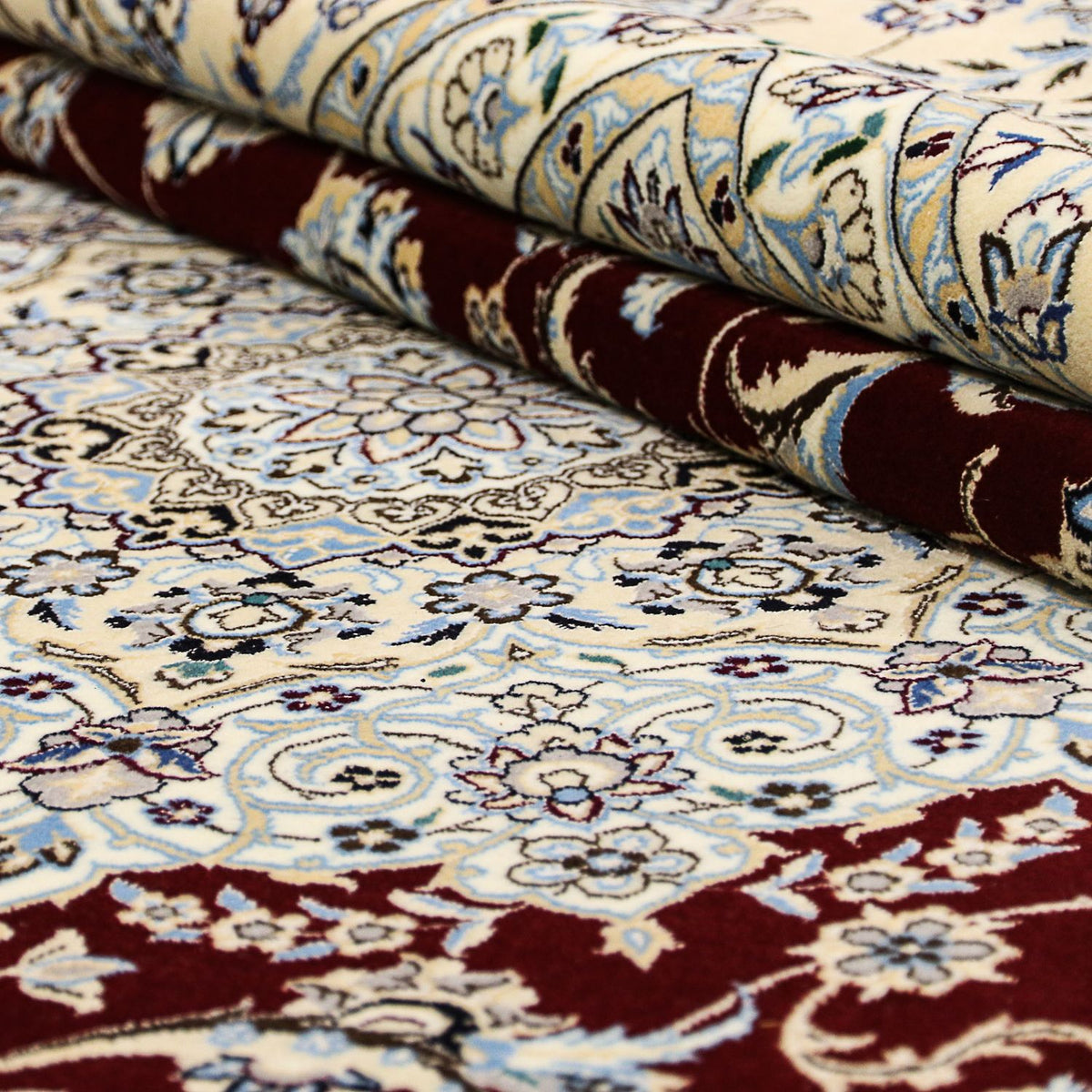 Perser Rug - Nain - Premium square  - 260 x 252 cm - dark blue