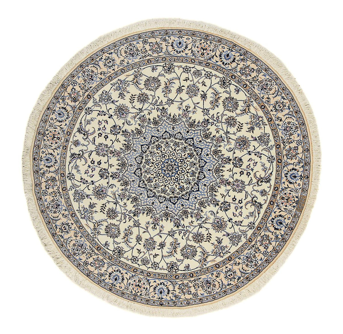 Perser Rug - Nain - Premium round  - 200 x 200 cm - beige
