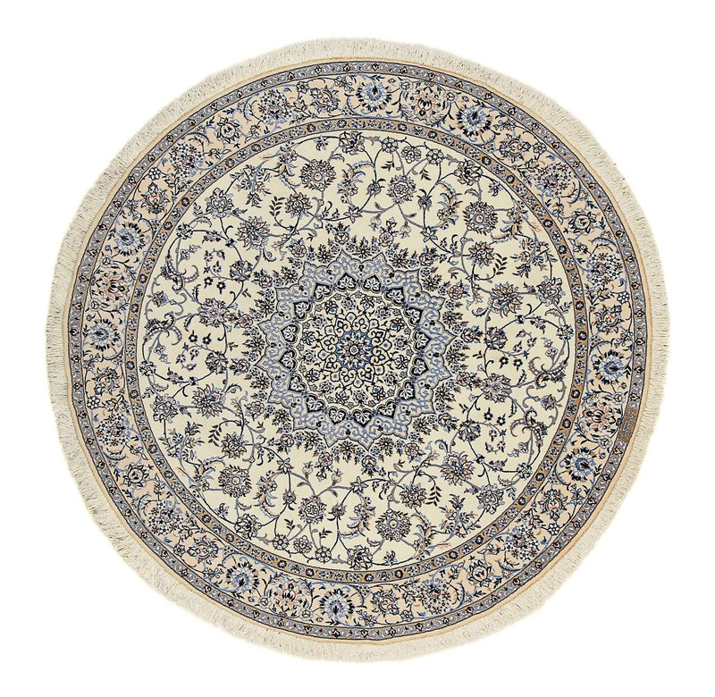 Perser Rug - Nain - Premium round  - 200 x 200 cm - beige
