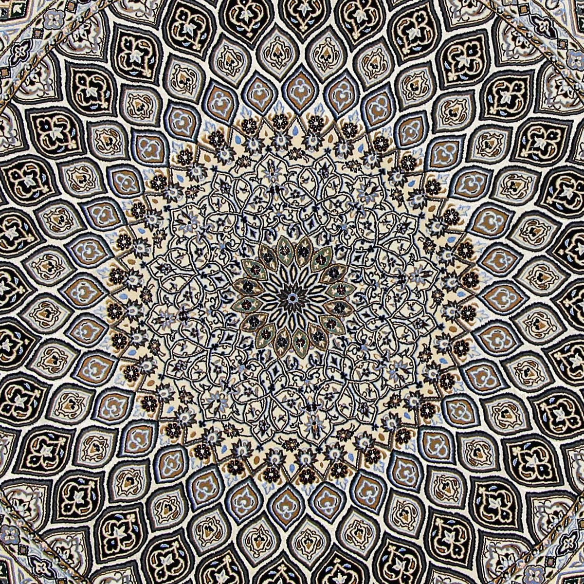 Perser Rug - Nain - Premium round  - 200 x 200 cm - beige