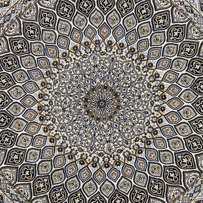 Perser Rug - Nain - Premium round  - 200 x 200 cm - beige