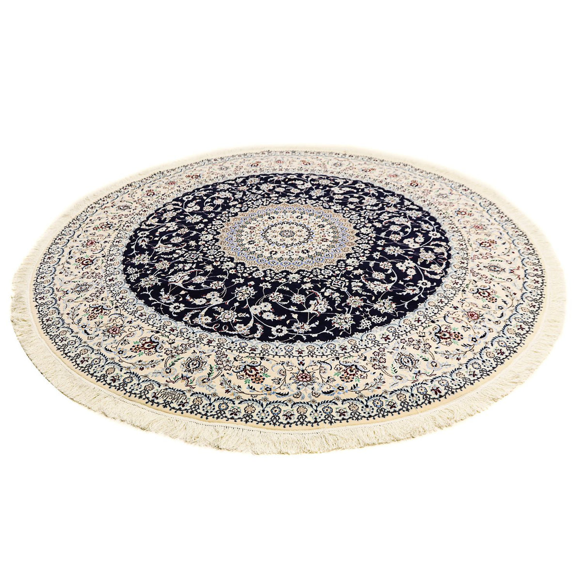 Perser Rug - Nain - Premium round  - 250 x 250 cm - dark blue