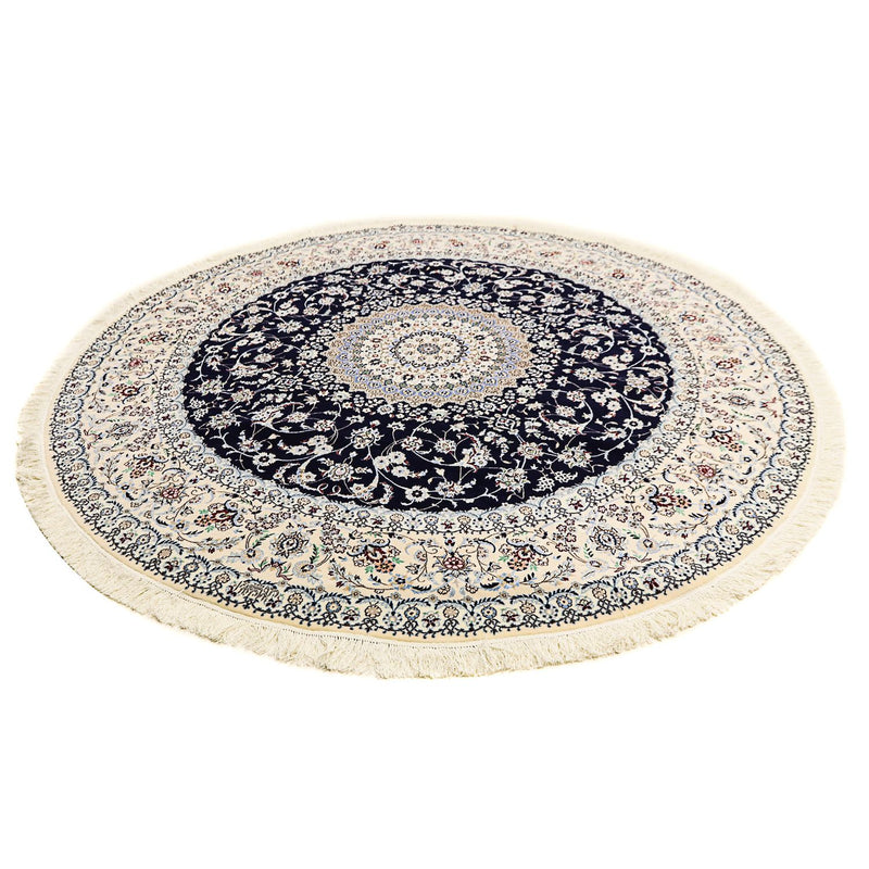 Perser Rug - Nain - Premium round  - 250 x 250 cm - dark blue