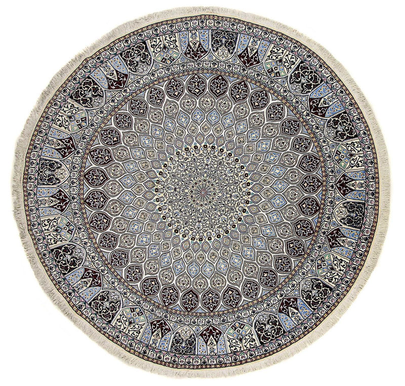 Perser Rug - Nain - Premium round  - 250 x 250 cm - beige