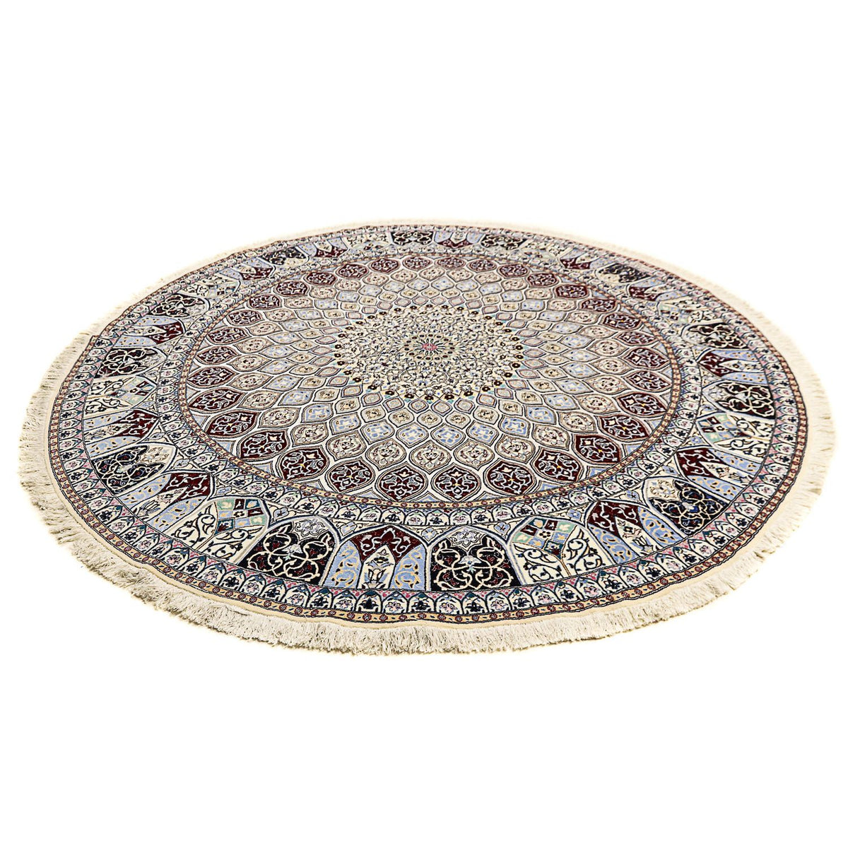 Perser Rug - Nain - Premium round  - 250 x 250 cm - beige