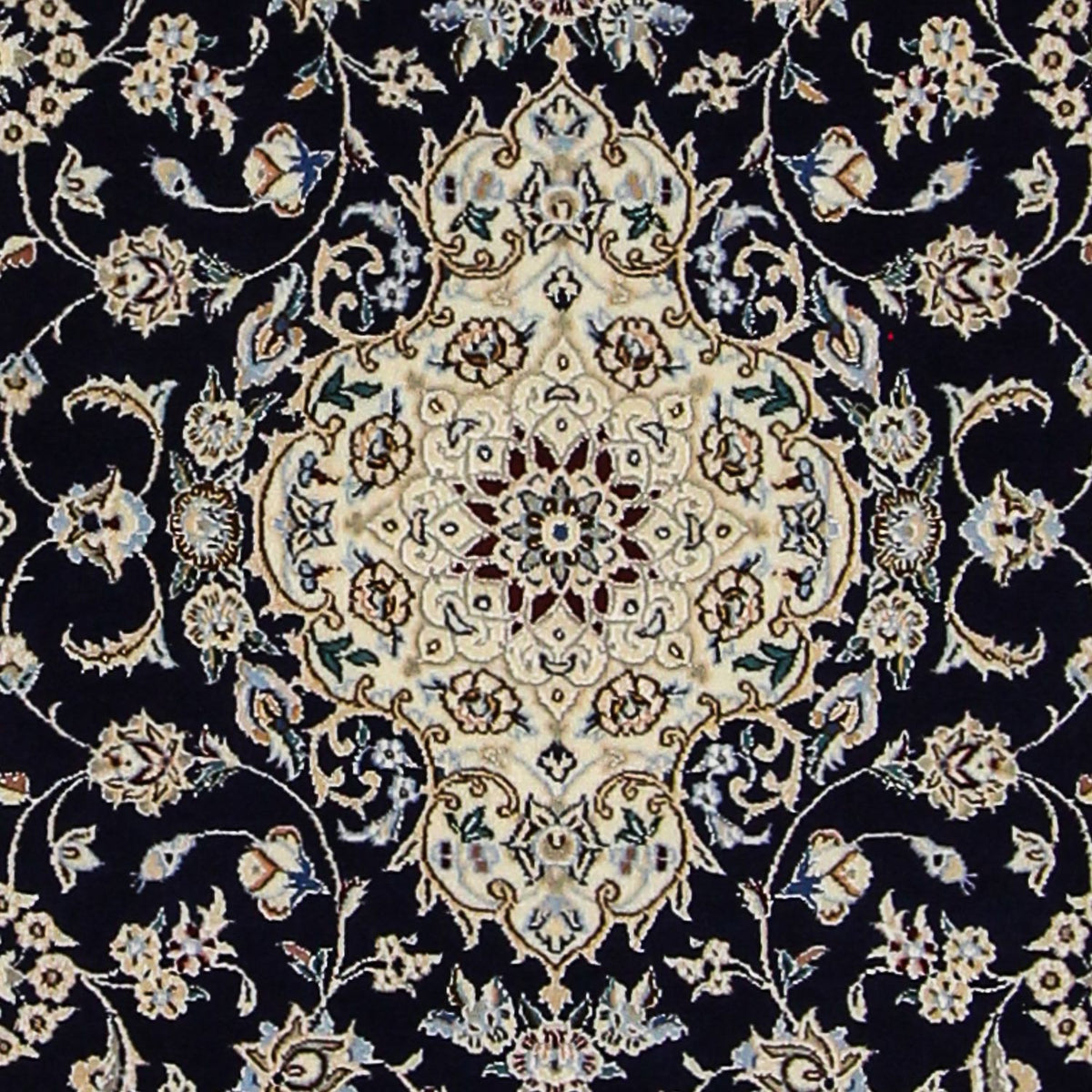 Perser Rug - Nain - Premium - 123 x 80 cm - dark blue