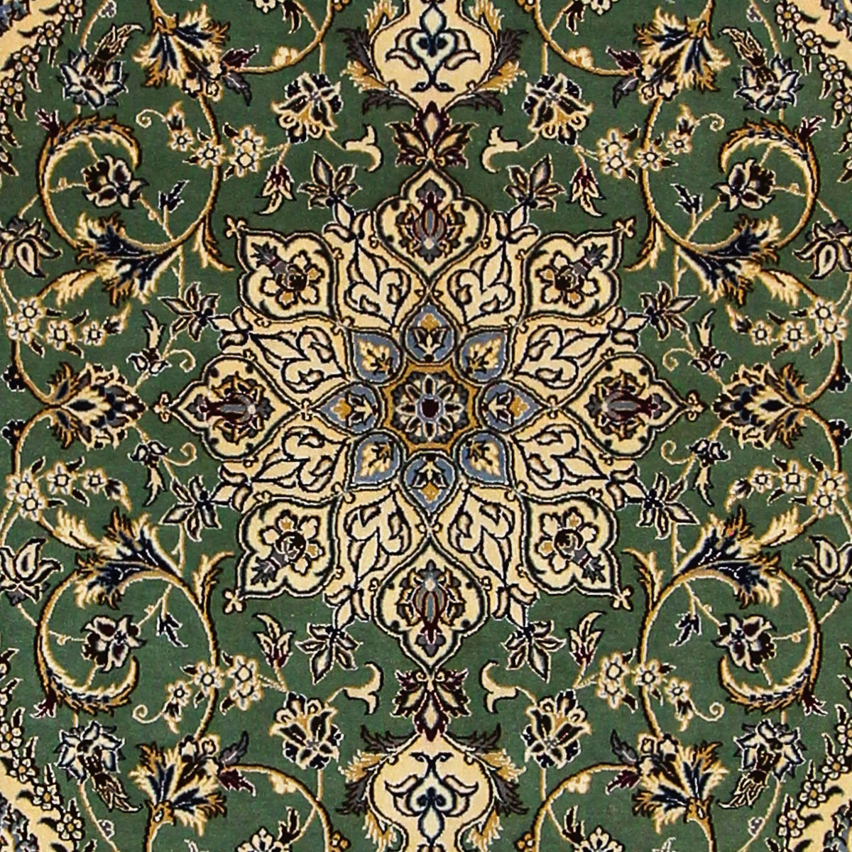 Perser Rug - Nain - Premium - 155 x 100 cm - dark green