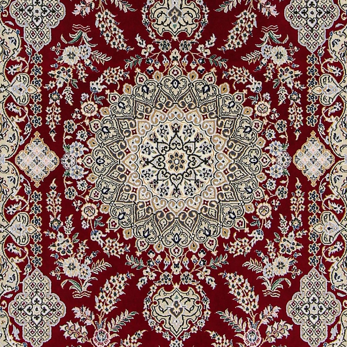 Perser Rug - Nain - Premium - 197 x 128 cm - dark red