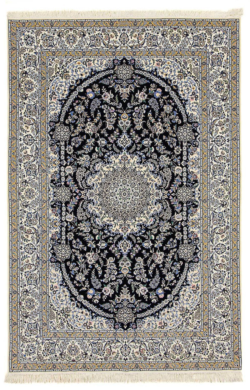 Perser Rug - Nain - Premium - 246 x 162 cm - dark blue