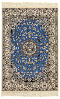 Perser Rug - Nain - Premium - 120 x 80 cm - blue